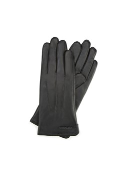 Damskie rękawiczki skórzane z pionowymi przeszyciami czarne ze sklepu WITTCHEN w kategorii Rękawiczki damskie - zdjęcie 157645518