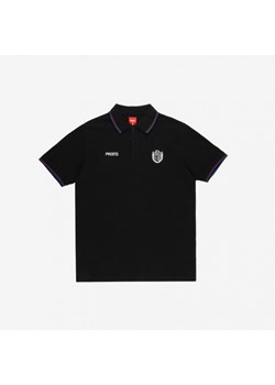 Meski t-shirt polo Prosto Woods - czarny ze sklepu Sportstylestory.com w kategorii T-shirty męskie - zdjęcie 158045879