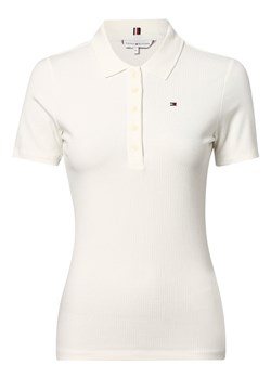Tommy Hilfiger Damska koszulka polo Kobiety wiskoza écru jednolity ze sklepu vangraaf w kategorii Bluzki damskie - zdjęcie 158049606