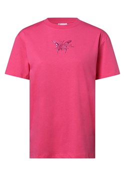 Karl Kani T-shirt damski Kobiety Bawełna wyrazisty róż nadruk ze sklepu vangraaf w kategorii Bluzki damskie - zdjęcie 158049636