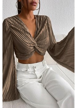 Bluzka damska PARMELDA BEIGE ze sklepu Ivet Shop w kategorii Bluzki damskie - zdjęcie 158051829