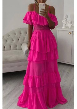 Sukienka MERRYNE FUCHSIA ze sklepu Ivet Shop w kategorii Sukienki - zdjęcie 158051835