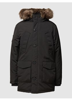 Parka z kapturem i obszyciem ze sztucznego futra ze sklepu Peek&Cloppenburg  w kategorii Kurtki męskie - zdjęcie 158352738