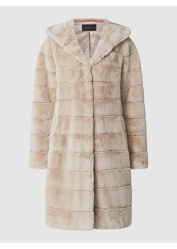 Płaszcz ze sztucznego futra z kapturem ze sklepu Peek&Cloppenburg  w kategorii Płaszcze damskie - zdjęcie 158431897