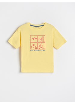 Reserved - T-shirt z nadrukiem - żółty ze sklepu Reserved w kategorii T-shirty chłopięce - zdjęcie 158450918