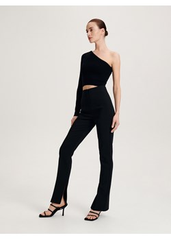 Reserved - Spodnie z rozcięciami - czarny ze sklepu Reserved w kategorii Spodnie damskie - zdjęcie 158450929