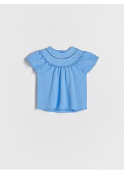 Reserved - Bluzka z koronką - Niebieski ze sklepu Reserved w kategorii Odzież dla niemowląt - zdjęcie 158450945