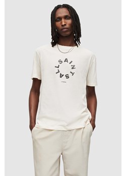 AllSaints t-shirt bawełniany Valence kolor biały z nadrukiem ze sklepu ANSWEAR.com w kategorii T-shirty męskie - zdjęcie 158457198