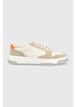 BOSS sneakersy skórzane Baltimore kolor beżowy 50493208 ze sklepu ANSWEAR.com w kategorii Buty sportowe męskie - zdjęcie 158457376