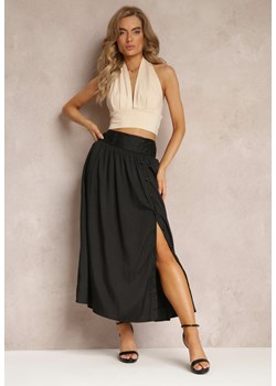 Czarna Rozkloszowana Spódnica Maxi Yasminta ze sklepu Renee odzież w kategorii Spódnice - zdjęcie 158457869