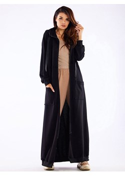 INFINITE YOU Płaszcz w kolorze czarnym ze sklepu Limango Polska w kategorii Płaszcze damskie - zdjęcie 158460126