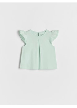 Reserved - Bluzka z falbanami - Zielony ze sklepu Reserved w kategorii Odzież dla niemowląt - zdjęcie 158462579