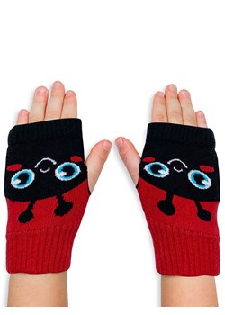 Denokids Mankiety &quot;Ladybug&quot; w kolorze czarno-czerwonym ze sklepu Limango Polska w kategorii Rękawiczki dziecięce - zdjęcie 158468496