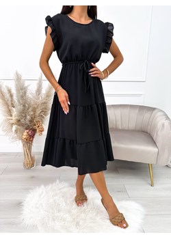 Czarna Sukienka Oversize ze sklepu ModnaKiecka.pl w kategorii Sukienki - zdjęcie 158492826