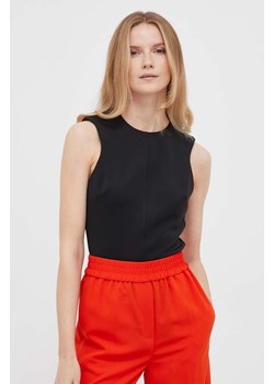 Calvin Klein bluzka damska kolor czarny ze sklepu ANSWEAR.com w kategorii Bluzki damskie - zdjęcie 158505465