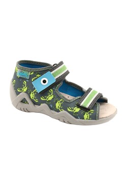Befado sandały obuwie dziecięce  350P023 zielone ze sklepu ButyModne.pl w kategorii Kapcie dziecięce - zdjęcie 158514466