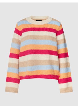 Sweter z dzianiny w paski ze sklepu Peek&Cloppenburg  w kategorii Swetry damskie - zdjęcie 158538699