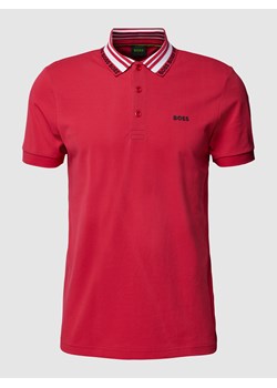 Koszulka polo z detalami z logo model ‘Paule’ ze sklepu Peek&Cloppenburg  w kategorii T-shirty męskie - zdjęcie 158552035