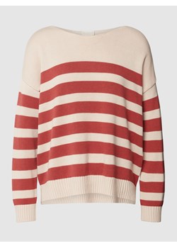 Sweter z dzianiny w paski ze sklepu Peek&Cloppenburg  w kategorii Swetry damskie - zdjęcie 158561138