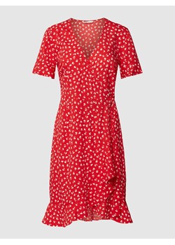 Sukienka o długości do kolan w kopertowym stylu model ‘OLIVIA’ ze sklepu Peek&Cloppenburg  w kategorii Sukienki - zdjęcie 158563015