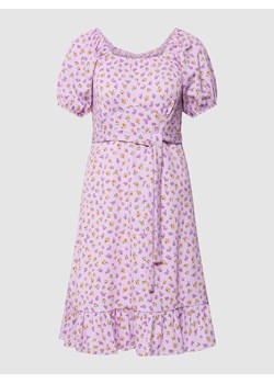 Sukienka mini ciążowa z kwiatowym wzorem na całej powierzchni ze sklepu Peek&Cloppenburg  w kategorii Sukienki ciążowe - zdjęcie 158563459