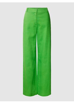 Spodnie materiałowe z zapięciem na haftkę i zamek błyskawiczny ze sklepu Peek&Cloppenburg  w kategorii Spodnie damskie - zdjęcie 158581538