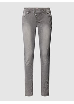 Jeansy o kroju skinny fit z listwą guzikową model ‘Malibu’ ze sklepu Peek&Cloppenburg  w kategorii Jeansy damskie - zdjęcie 158586737