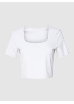 T-shirt krótki z nadrukiem z logo ze sklepu Peek&Cloppenburg  w kategorii Bluzki damskie - zdjęcie 158591535