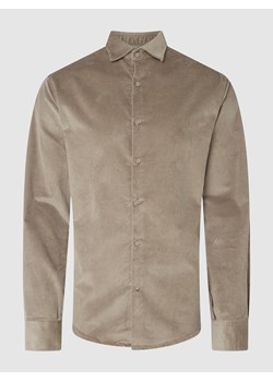 Koszula sztruksowa o kroju regular fit z dodatkiem streczu ze sklepu Peek&Cloppenburg  w kategorii Koszule męskie - zdjęcie 158608657