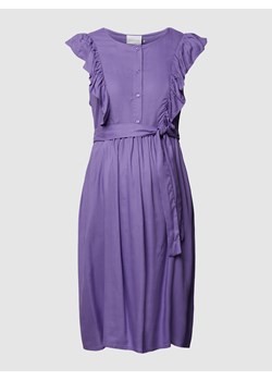 Sukienka ciążowa z wiskozy z falbanami ze sklepu Peek&Cloppenburg  w kategorii Sukienki ciążowe - zdjęcie 158610476