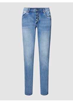 Jeansy o kroju skinny fit z listwą guzikową model ‘ALEXIS’ ze sklepu Peek&Cloppenburg  w kategorii Jeansy damskie - zdjęcie 158612475