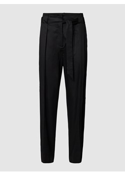 Spodnie materiałowe z paskiem ze sklepu Peek&Cloppenburg  w kategorii Spodnie damskie - zdjęcie 158614139