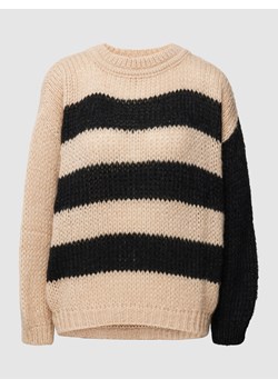 Sweter z dzianiny w paski ze sklepu Peek&Cloppenburg  w kategorii Swetry damskie - zdjęcie 158627697