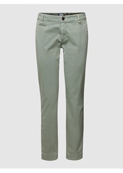 Chinosy o kroju straight fit z chustą model ‘JACQUELINE ARCHIVO’ ze sklepu Peek&Cloppenburg  w kategorii Spodnie damskie - zdjęcie 158632166