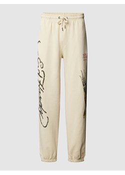 Spodnie dresowe z nadrukiem z logo model ‘JOGGER’ ze sklepu Peek&Cloppenburg  w kategorii Spodnie męskie - zdjęcie 158662855
