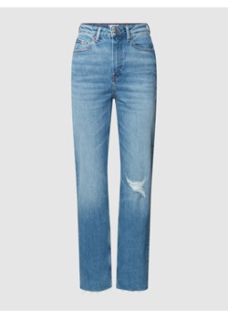 Jeansy o kroju straight fit z przetarciami model ‘CLASSIC’ ze sklepu Peek&Cloppenburg  w kategorii Jeansy damskie - zdjęcie 158664819
