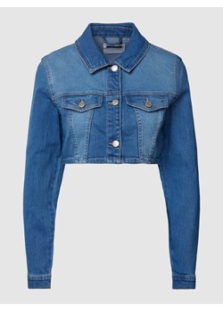 Kurtka jeansowa krótka z kieszeniami na piersi model ‘JULIA’ ze sklepu Peek&Cloppenburg  w kategorii Kurtki damskie - zdjęcie 158681767