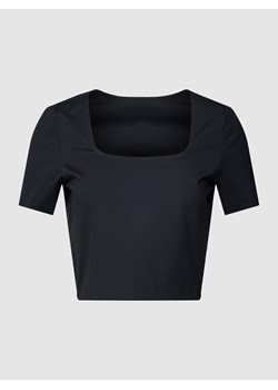 T-shirt krótki z nadrukiem z logo ze sklepu Peek&Cloppenburg  w kategorii Bluzki damskie - zdjęcie 158695386