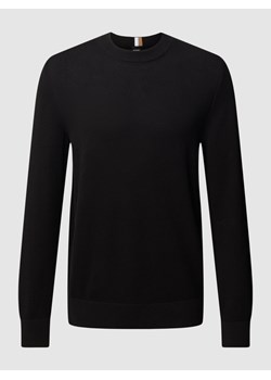 Sweter z dzianiny z fakturowanym wzorem model ‘Ecaio’ ze sklepu Peek&Cloppenburg  w kategorii Swetry męskie - zdjęcie 158713036