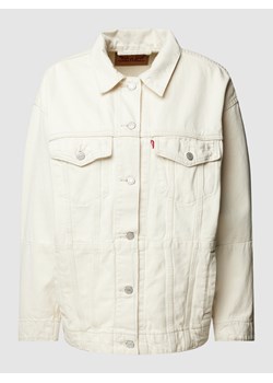 Kurtka jeansowa o kroju baggy fit z detalem z logo model ‘BAGGY TRUCKER’ ze sklepu Peek&Cloppenburg  w kategorii Kurtki damskie - zdjęcie 158714298