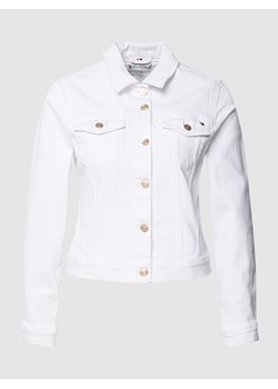 Kurtka jeansowa o kroju slim fit z wyhaftowanym logo ze sklepu Peek&Cloppenburg  w kategorii Kurtki damskie - zdjęcie 158716748