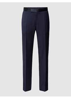 Spodnie do garnituru o kroju slim fit z paskami w kontrastowym kolorze ze sklepu Peek&Cloppenburg  w kategorii Spodnie męskie - zdjęcie 158723249