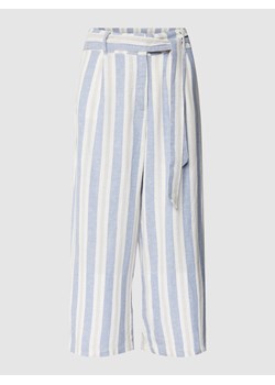 Spodnie lniane z wiązanym paskiem model ‘CARO’ ze sklepu Peek&Cloppenburg  w kategorii Spodnie damskie - zdjęcie 158724486