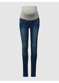 Jeansy ciążowe o kroju slim fit z dodatkiem streczu ze sklepu Peek&Cloppenburg  w kategorii Spodnie ciążowe - zdjęcie 158732755