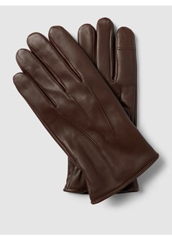 Rękawiczki z ozdobnymi szwami model ‘Gonzo’ ze sklepu Peek&Cloppenburg  w kategorii Rękawiczki męskie - zdjęcie 158740258