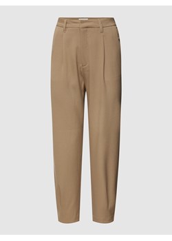 Spodnie materiałowe z lamowanymi kieszeniami z tyłu model ‘TAILOR' ze sklepu Peek&Cloppenburg  w kategorii Spodnie damskie - zdjęcie 158762166