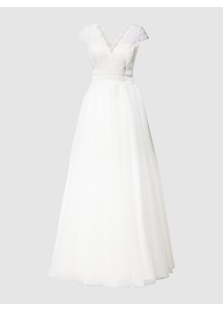 Suknia ślubna z kwiatową koronką ze sklepu Peek&Cloppenburg  w kategorii Sukienki - zdjęcie 158769429