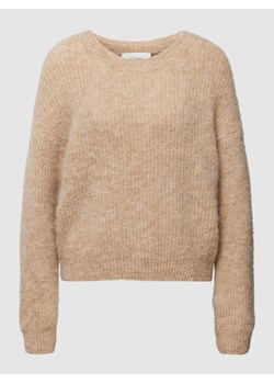 Sweter z dzianiny z okrągłym dekoltem ze sklepu Peek&Cloppenburg  w kategorii Swetry damskie - zdjęcie 158771786