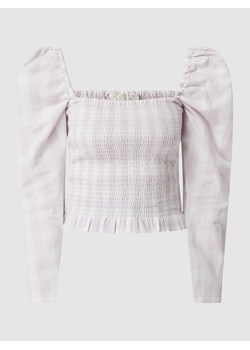 Bluzka z bawełny model ‘Daisy’ — marszczona ze sklepu Peek&Cloppenburg  w kategorii Bluzki damskie - zdjęcie 158774959
