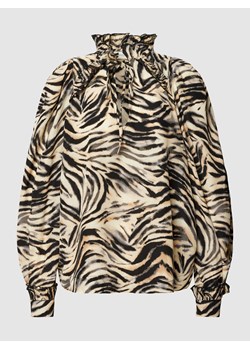 Bluzka ze zwierzęcym nadrukiem model ‘FRILL-SHIRT’ ze sklepu Peek&Cloppenburg  w kategorii Bluzki damskie - zdjęcie 158778226